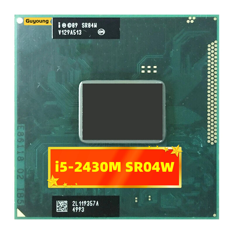 Used core i5 2430m sr04w 2.40ghz laptop pc cpu processor socket g2 988pin