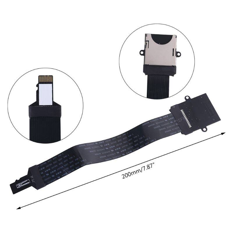SD card Female to TF micro SD Male Flexible Memory Card Extension cable Extender Adapter reader