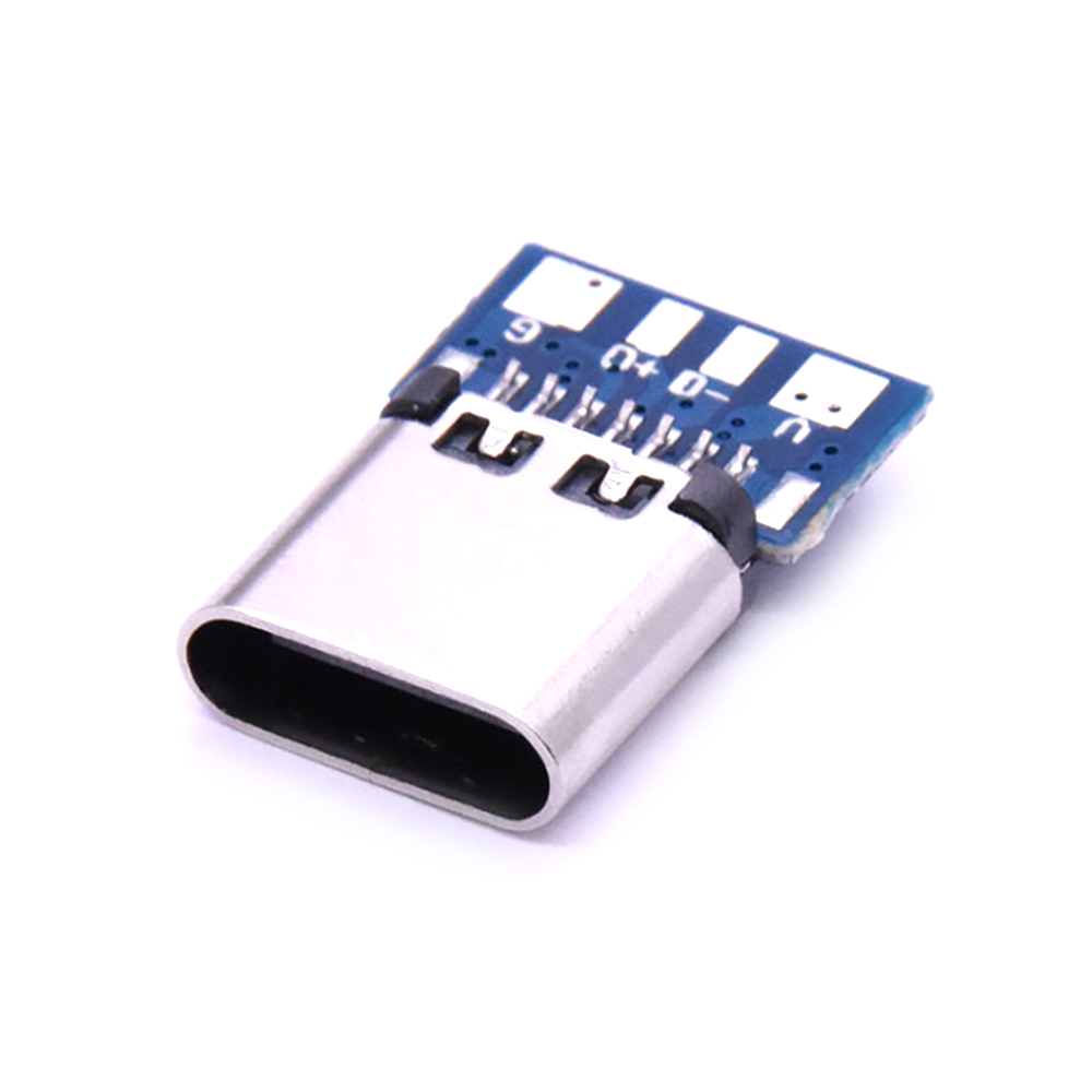 10 Cái Đầu Nối Micro USB 2.0 Loại C Ổ Cắm Cái 14 Chân Ổ Cắm Thông Qua Lỗ PCB 180 Dọc Lá Chắn, USB