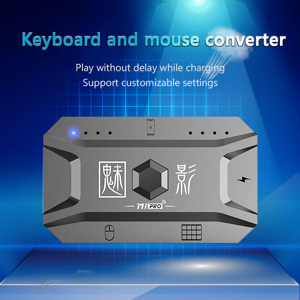 M1PRO Plug and Paly Gamepad Mobile Controller Gaming Keyboard and Mouse Adapter Converter Bluetooth-compatible 5.0 for Android IOS Phone for PUBG