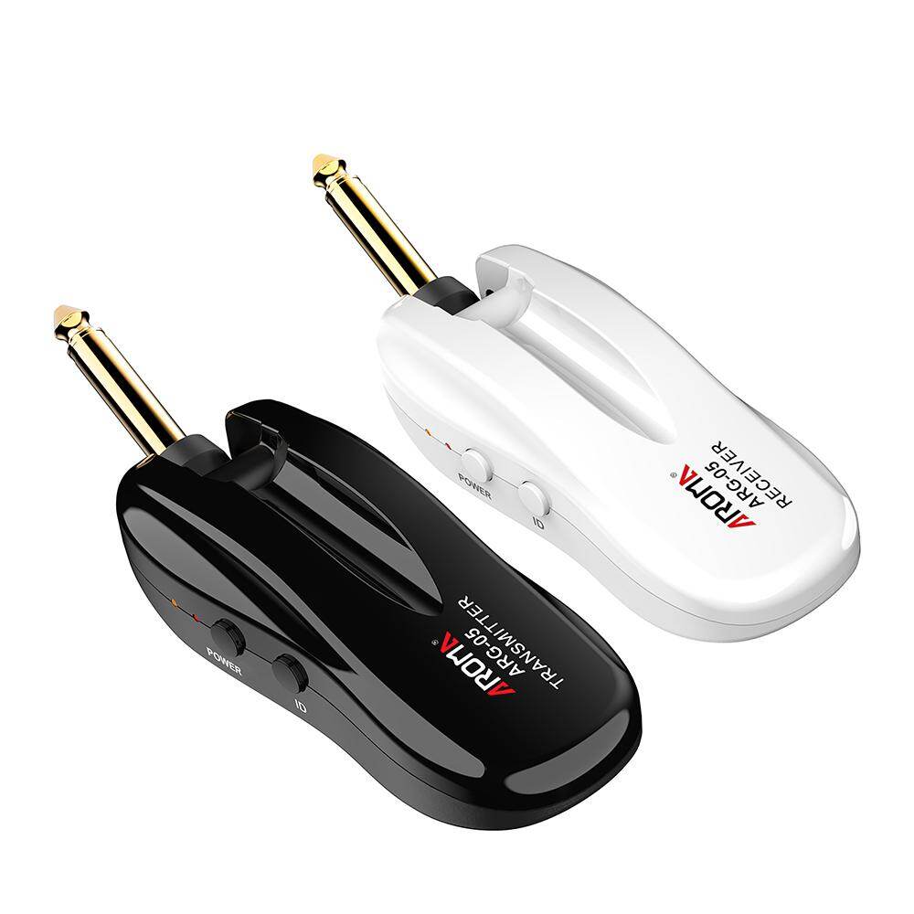 [okoogee]【Most Popular】Aroma ARG-05 Wireless Guitar Audio Transmission System Transmitter Receiver Built-in Rechargeable Battery 115 Feet Transmission Distance for Electric Guitar Bass