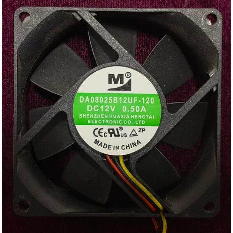 New cpu cooling fan for da08025b12uf 12v 0.50a 8cm 8025 inverter chassis power fan 80x80x25mm