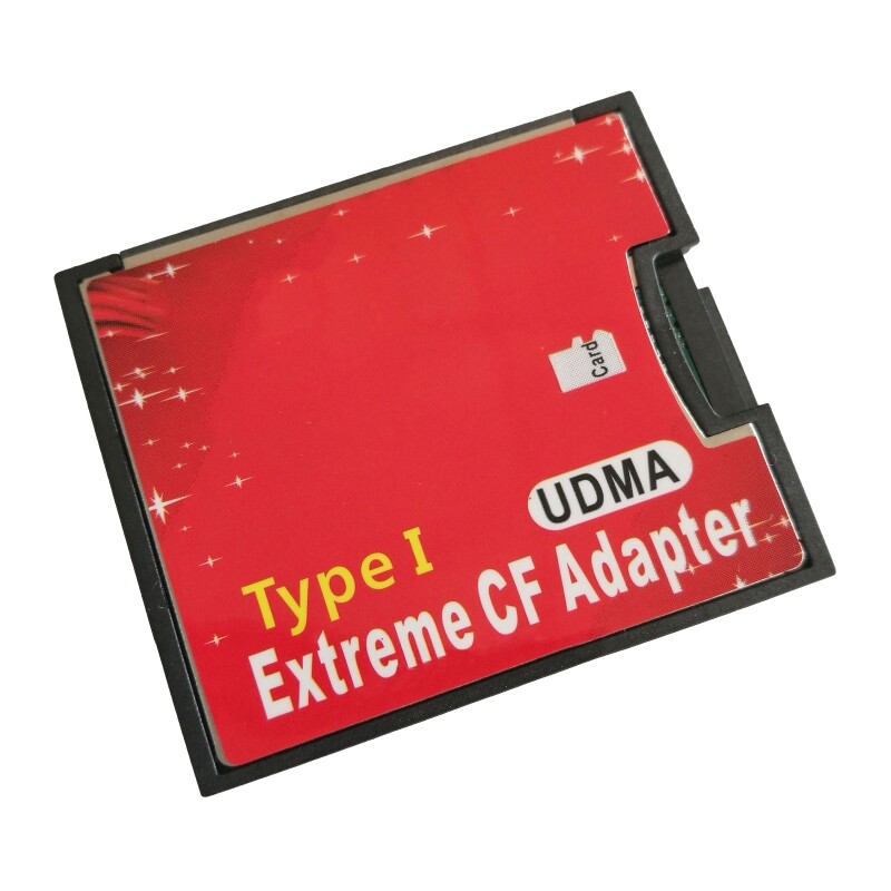 Single Port Micro-SD/SDXC TF to Compact Flash CF Type I Memory Card Reader Adapter
