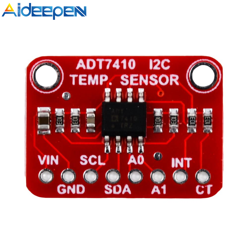 Aideepen ADT7410 High Accuracy I2C Temperature Sensor Breakout Board