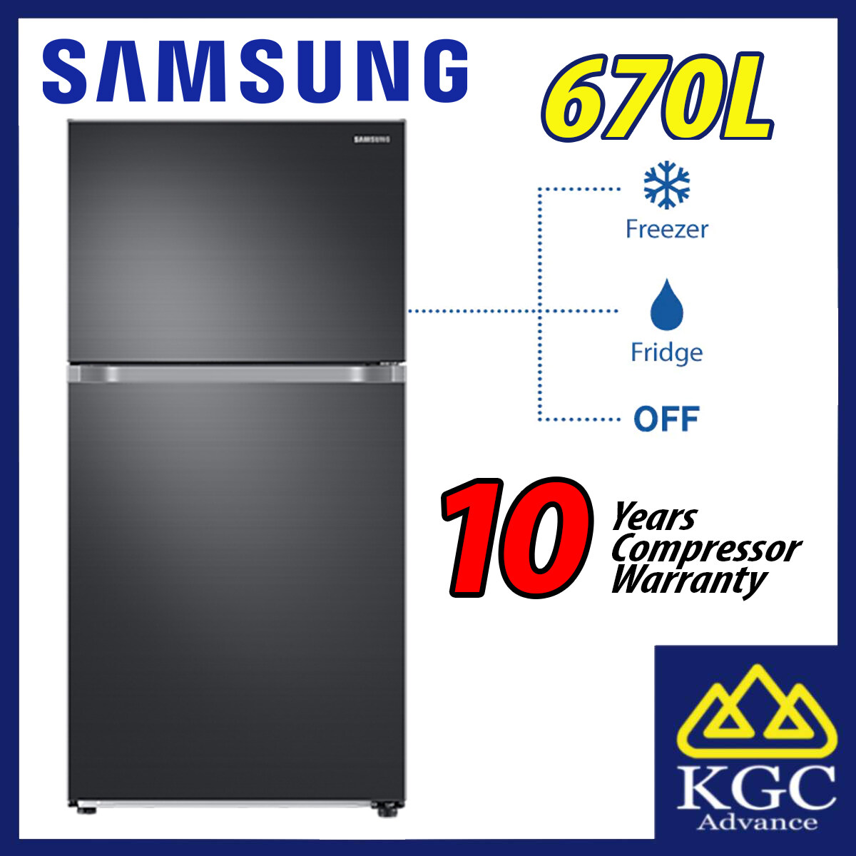 Samsung 670L Fridge RT21M6211SG/ME Top Mount Freezer with Twin Cooling