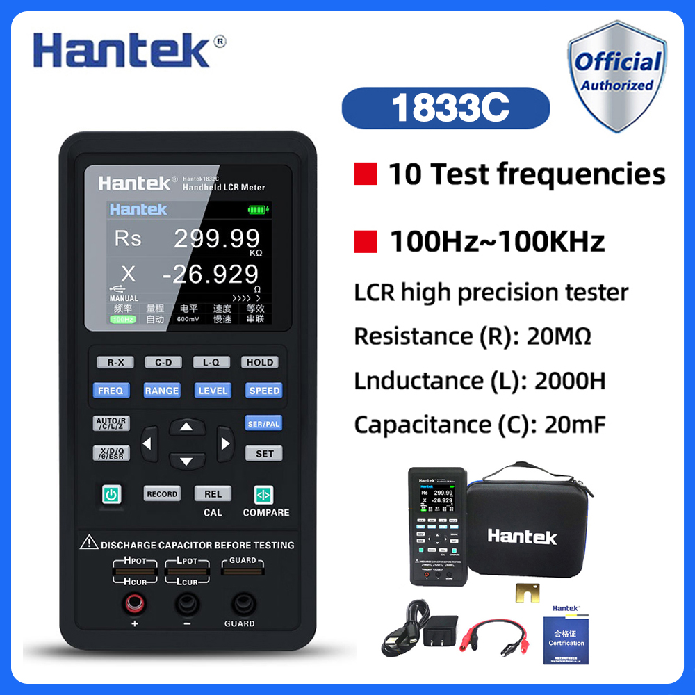 120Hz Precise AT610 Capacitance Meter 100Hz 0.3V and 1V test level Build-in RS232 Digital Display 1kHz and 10kHz 0.1V 120Hz Precise AT610 Capacitance Meter 100Hz 0.3V and 1V test level Build-in RS232 Digital Display 1kHz and 10kHz 0.1V