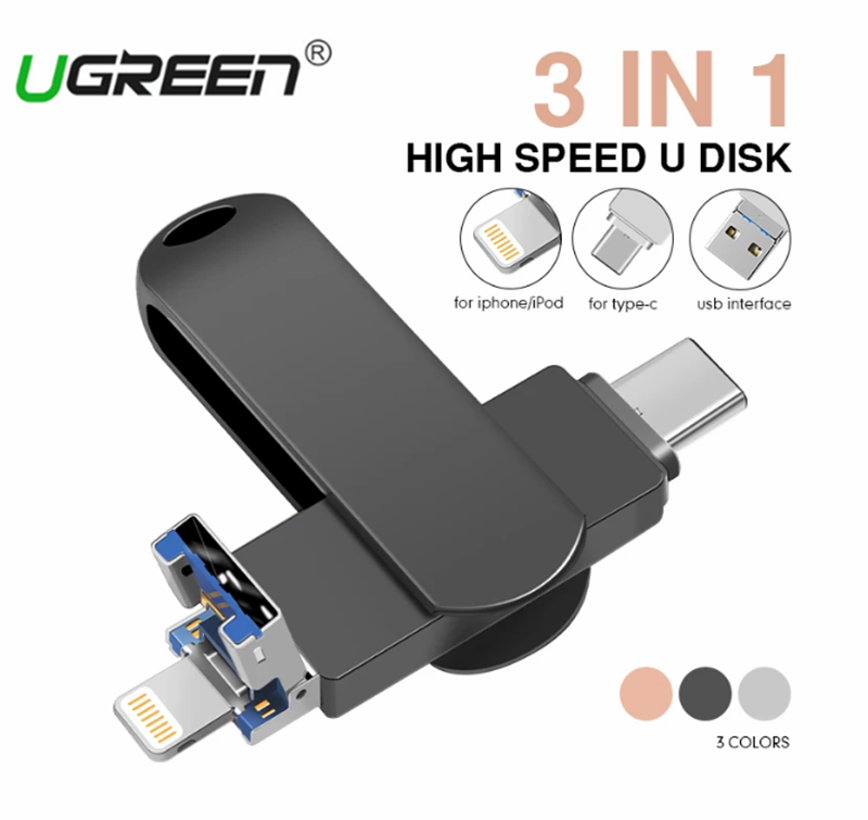 Otg usb flash drive 512gb 1tb type-c usb devices 3 in 1 high speed pendrive for iphone14/13/12/11/xs/8/7/6 ipad android