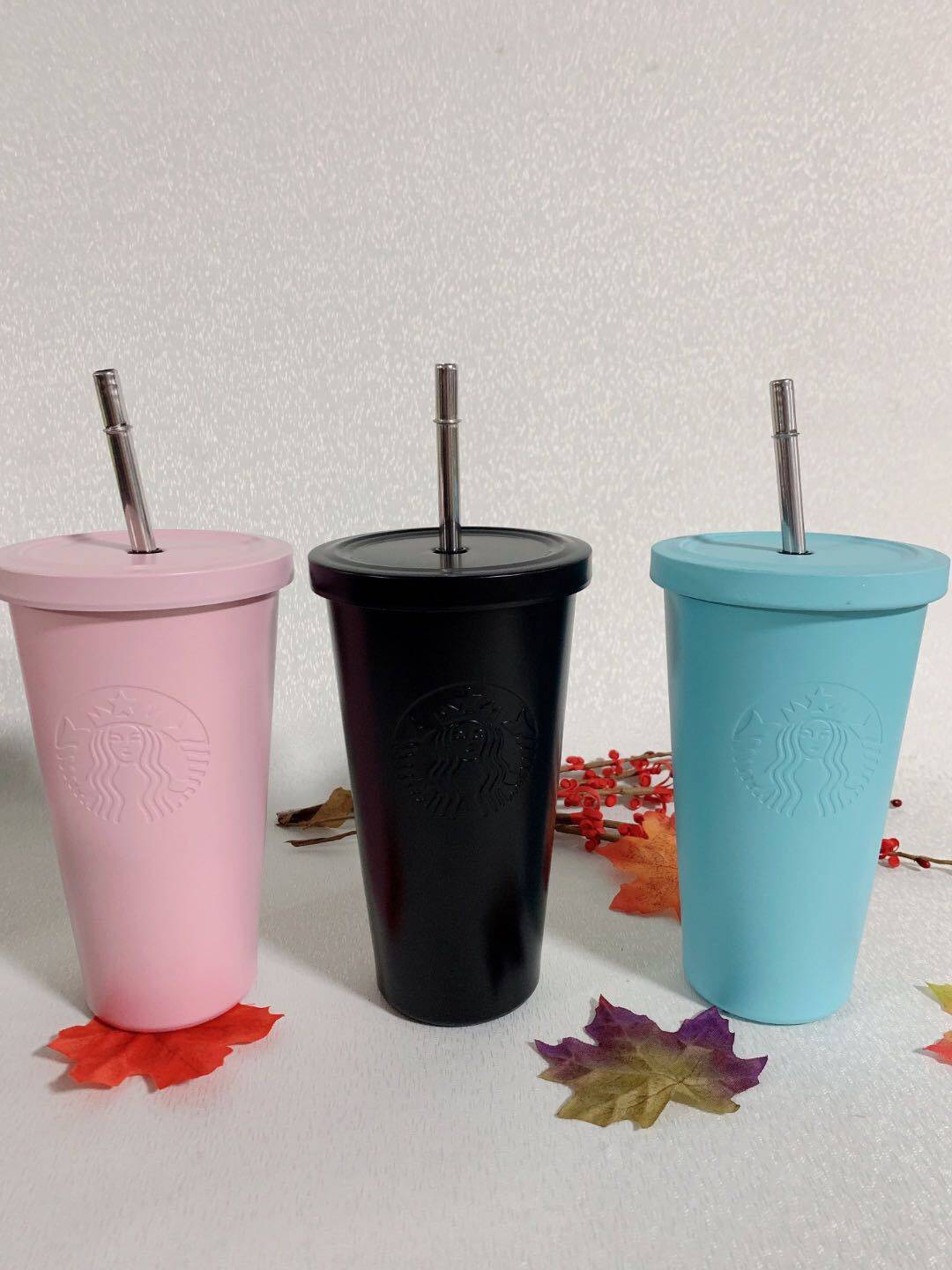Quà Tặng Miễn Phí 5 Chiếc Cốc Hút Chân Không Starbuck 2020, Cốc Thép Không Gỉ 304 Bình Giữ Nhiệt Chân Không Bình Giữ Nhiệt 500ML Quà Tặng Sinh Nhật Cho Bé Gái