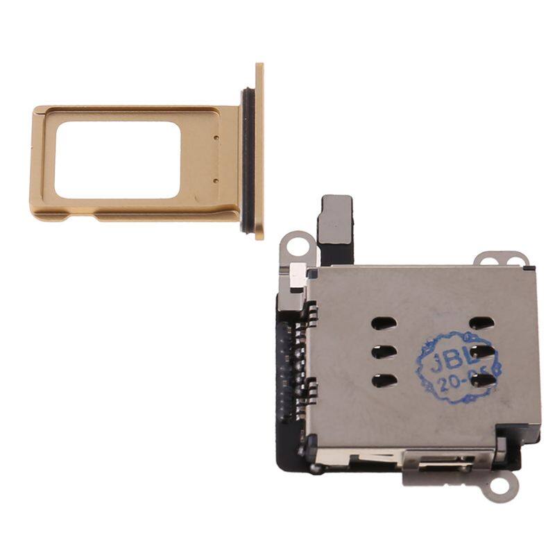 1Set Dual Sim Card Reader Connector Flex Cable with Card Tray Slot Holder Open Ejector Pin for iPhone XR