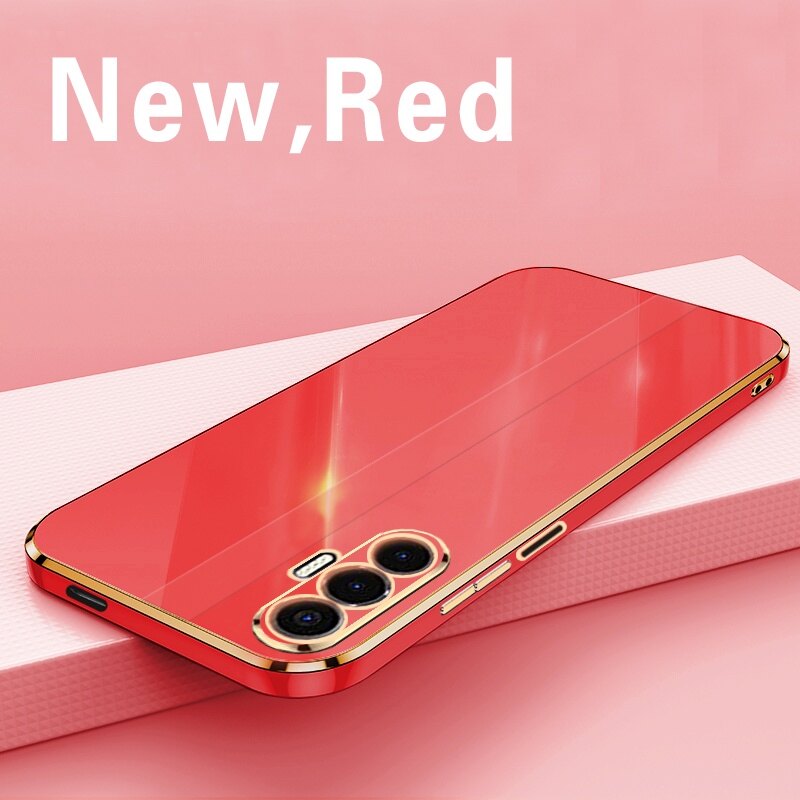 Tecno Pova 3 Case Protective Electroplating Shockproof Case Tecno Pova 3 Casing Cover Silicone TPU Soft Back Cover