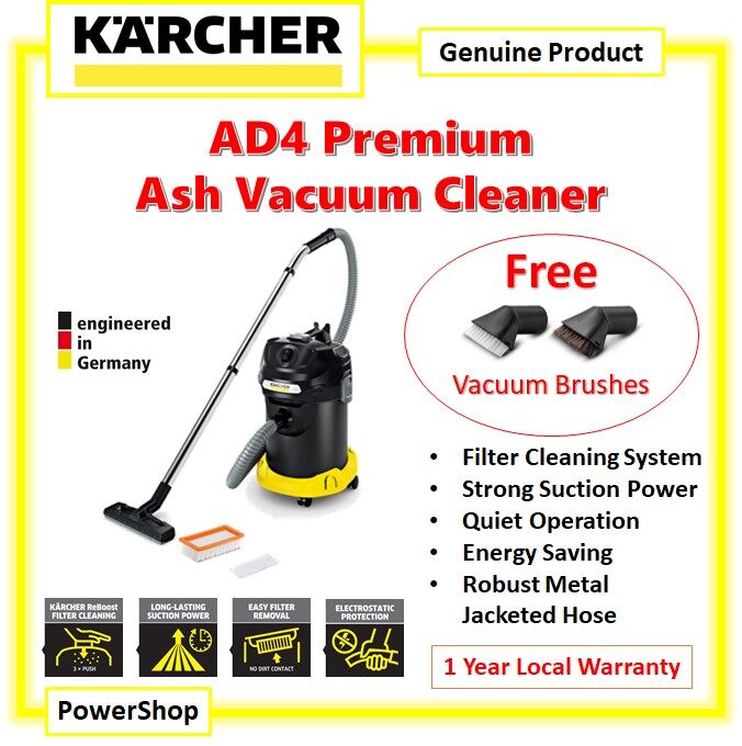 Karcher AD4 Premium Ash Vacuum Cleaner AD 4 + Gift Lazada