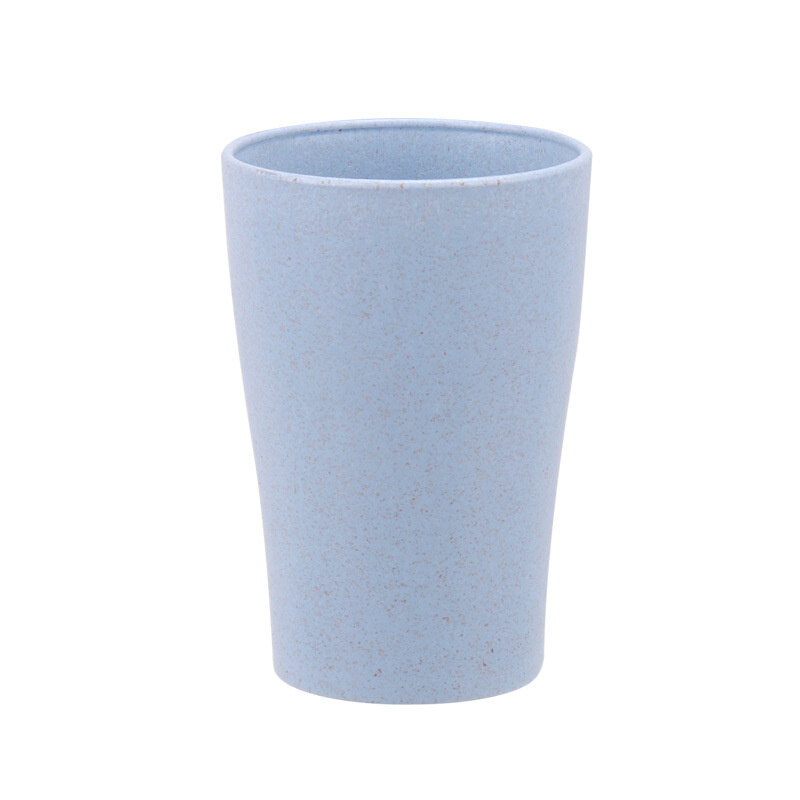 Dream Hunter 4Pcs/set Wheat Straw Water Cup Multi-Functional Coffee Glue Plastic Biodegradable Mouthwash Toothbrush Cup Reusable Kids Glass