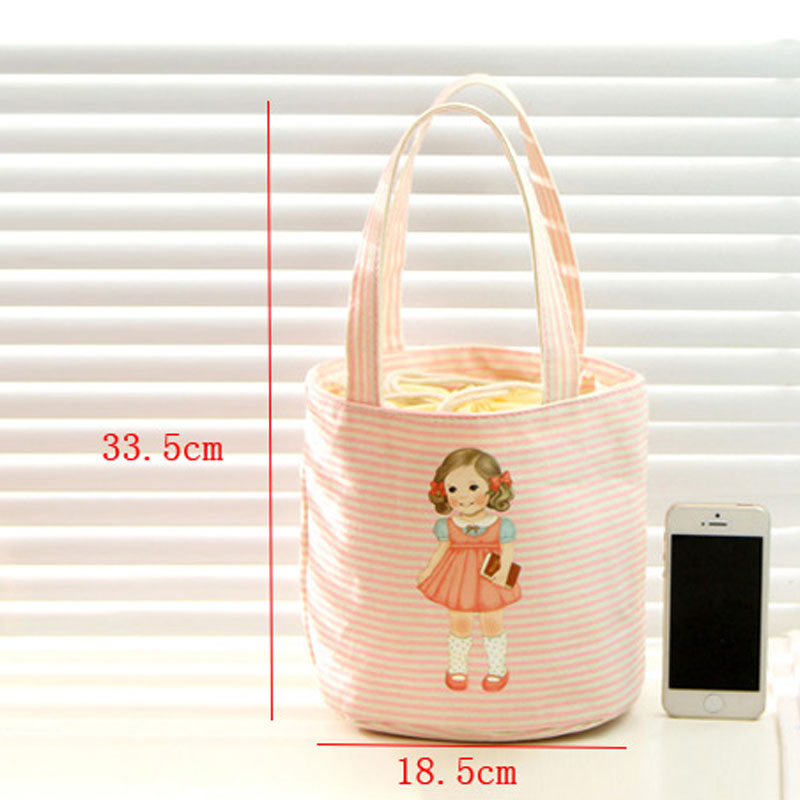 OH Insulation Bento Bag Doll Lunch Bag Student Portable Lunch Box Bag