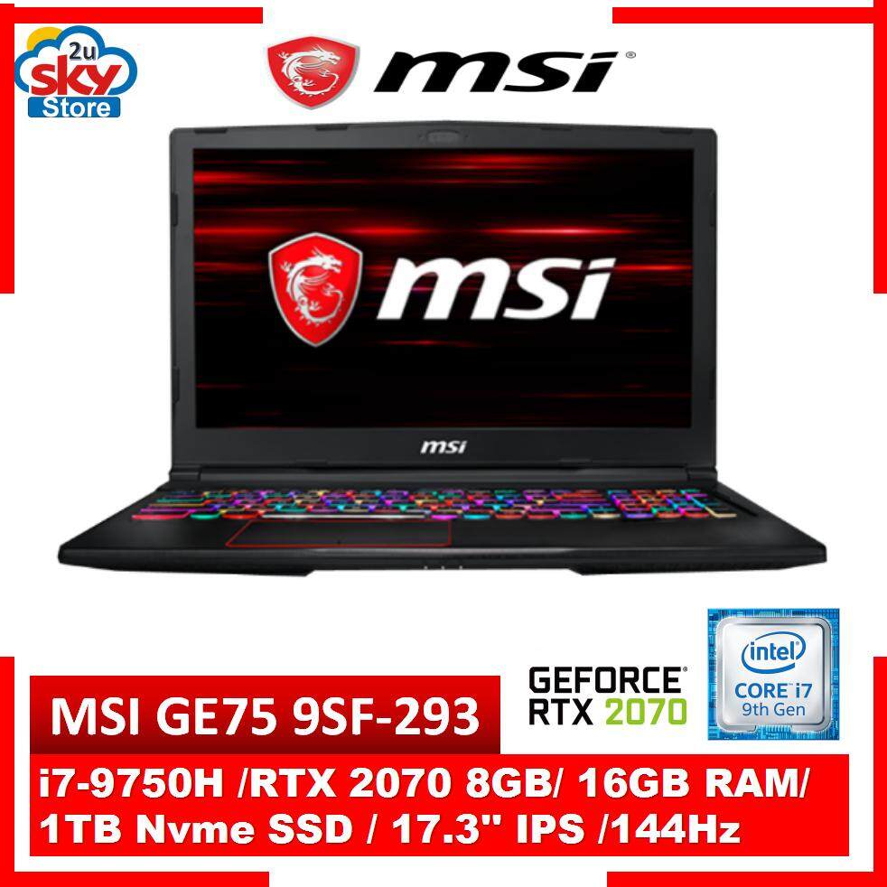 MSI Raider MSI GE75 9SF-293 17.3 FHD 144Hz IPS Gaming Laptop Malaysia