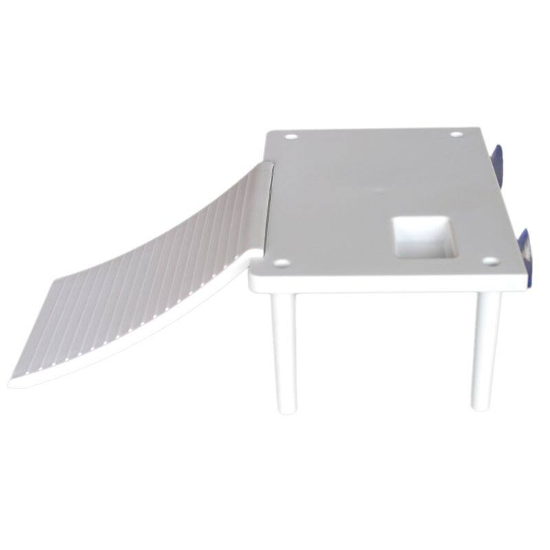 Plastic Turtle Basking Platform Reptile Ramp Ladder Resting Terrace with 2PCS Suction Cups for Frogs