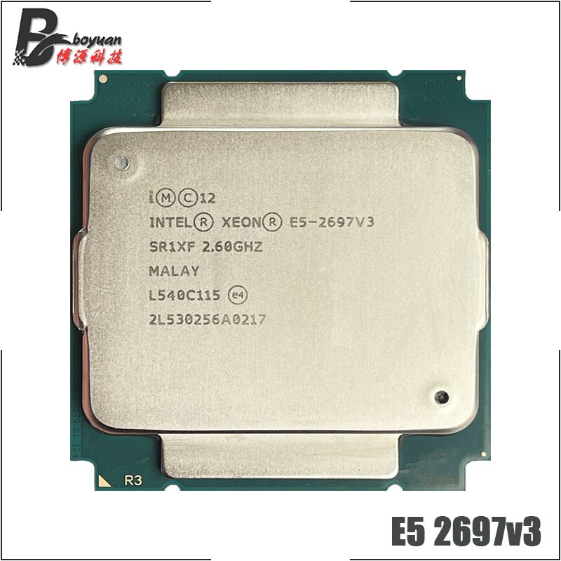 Intel xeon e5-2697 v3 e5 2697 v3 e5 2697v3 2.6 ghz used fourteen cores twenty-eight threads 35m 145w cpu processor lga 2011-3