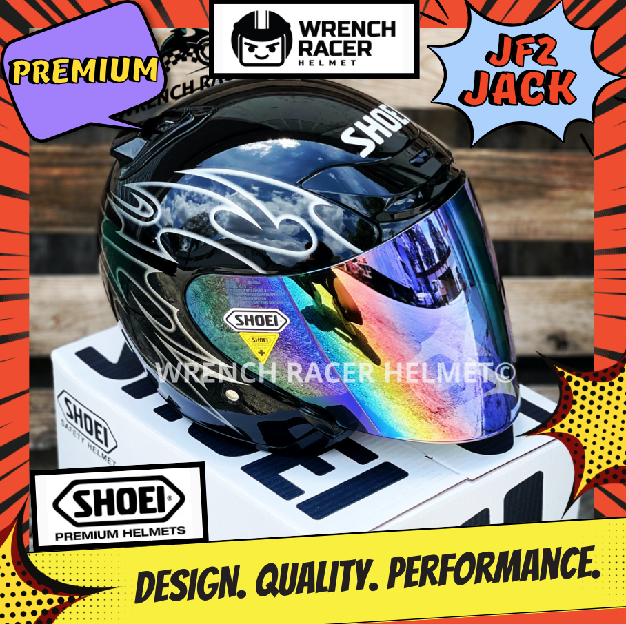 helmet shoei jack hitam J-Cruise II Black / Small Redesigned venting brings even more airflow into and out of the helmet Helmet SHOEI JFORCE 2 /