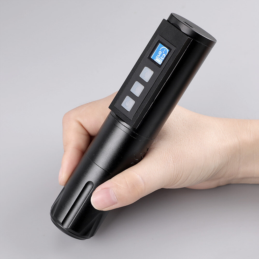 STIGMA Wireless LCD Display Tattoo Pen RCA interface USB Rechargeable Rotary Tattoo Machine Makeup Equipment