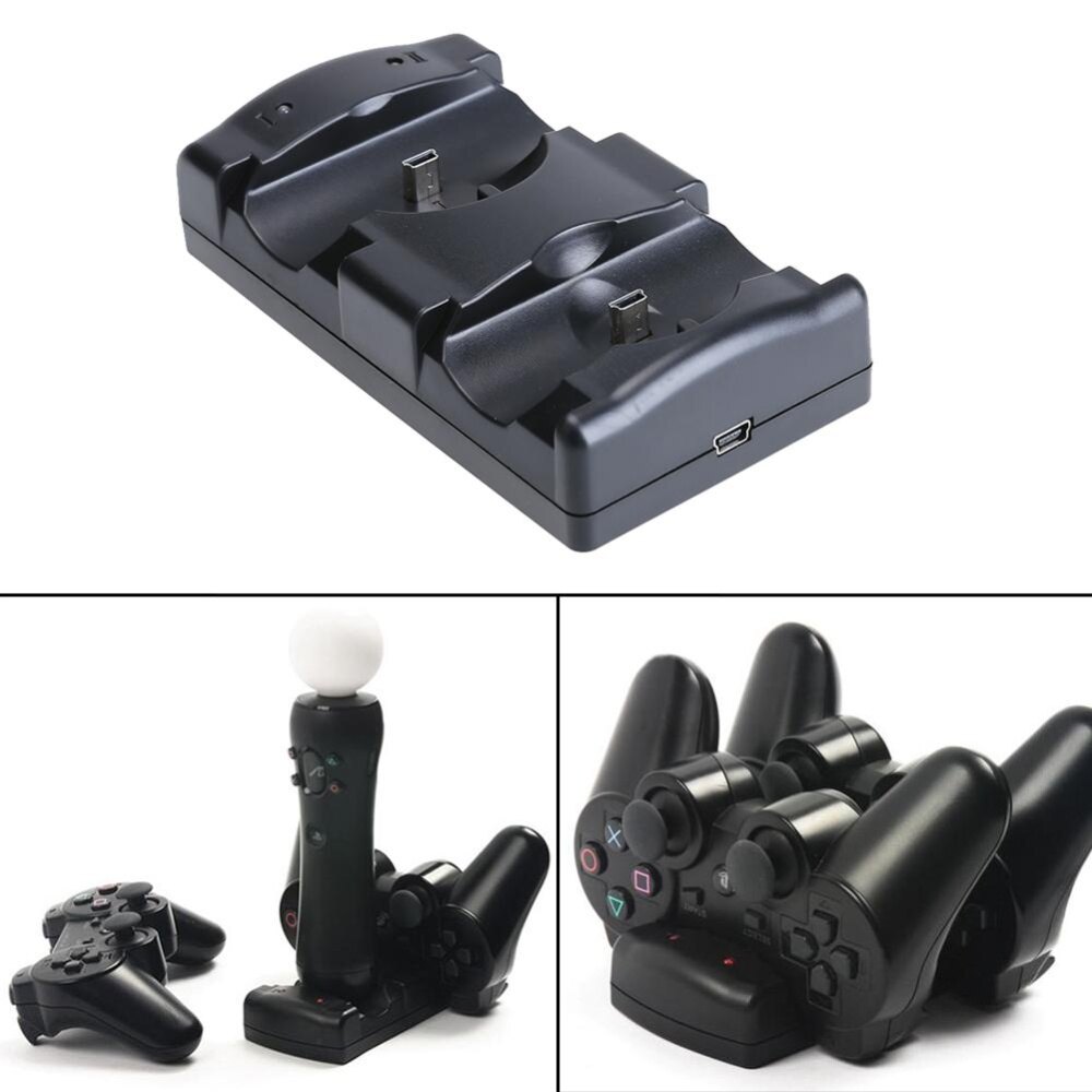 Vertical Charger Station Charger Dock for PS3/PS3 Move Wireless Controller