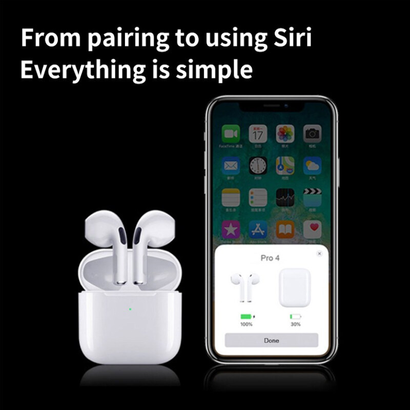 Tai Nghe Không Dây Bluetooth Airpod123 TWS Airpods Pro4, Headphone Earbuds Inpods Dành Cho Điện Thoại Thông Minh Android Apple