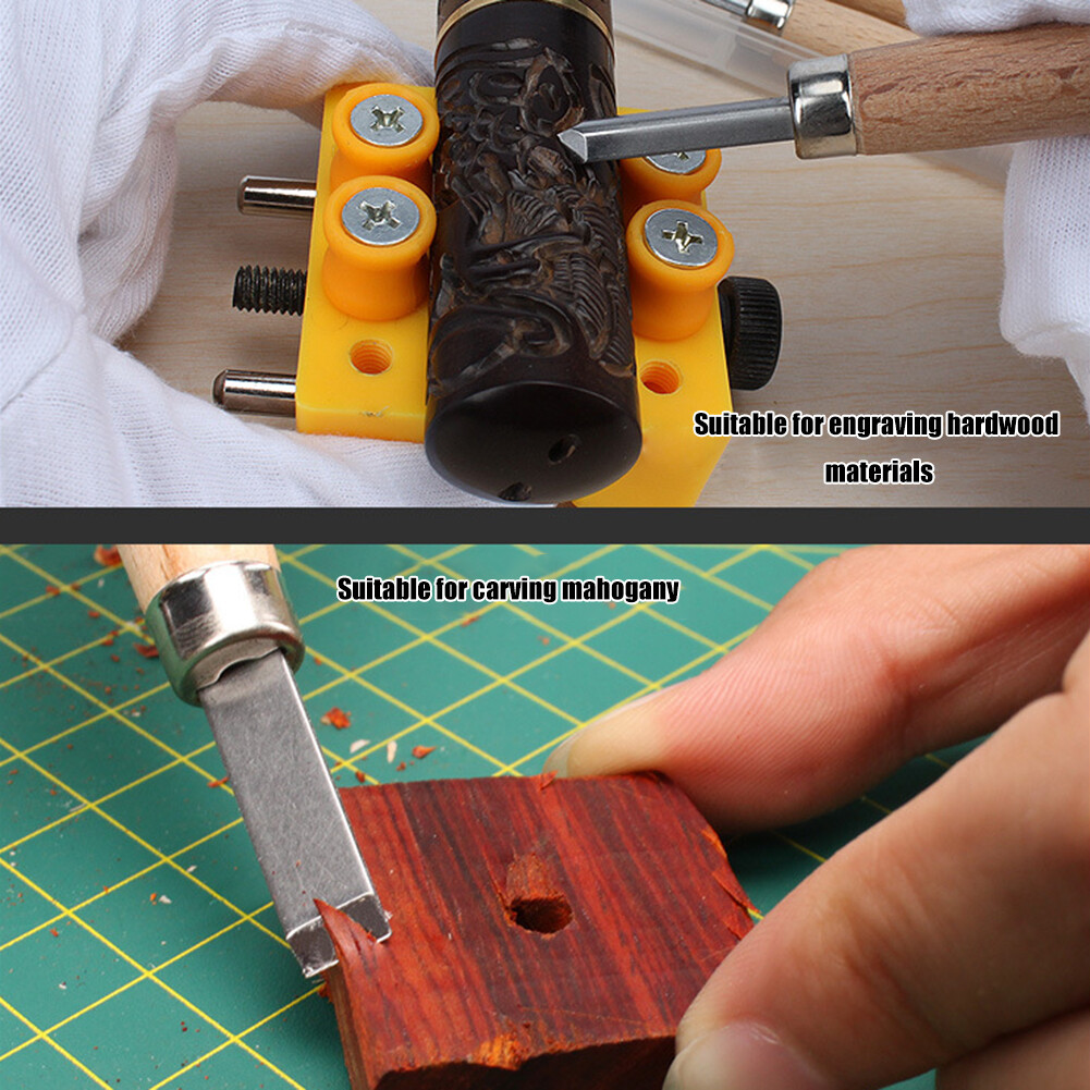 6pcs Wood Carving Chisels Knife for Basic Wood Cut Woodworking Gouges Tools