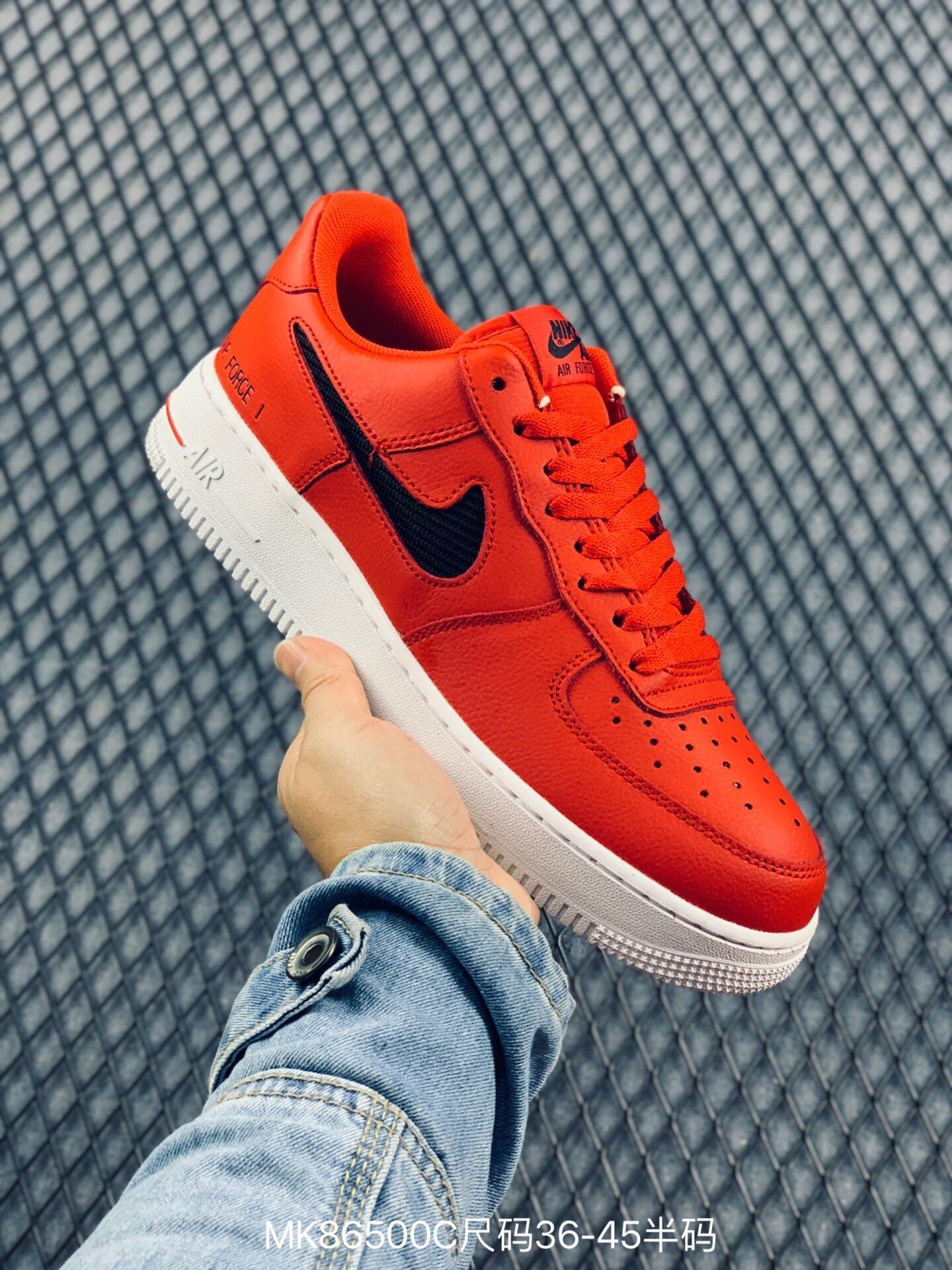 red air force ones mens