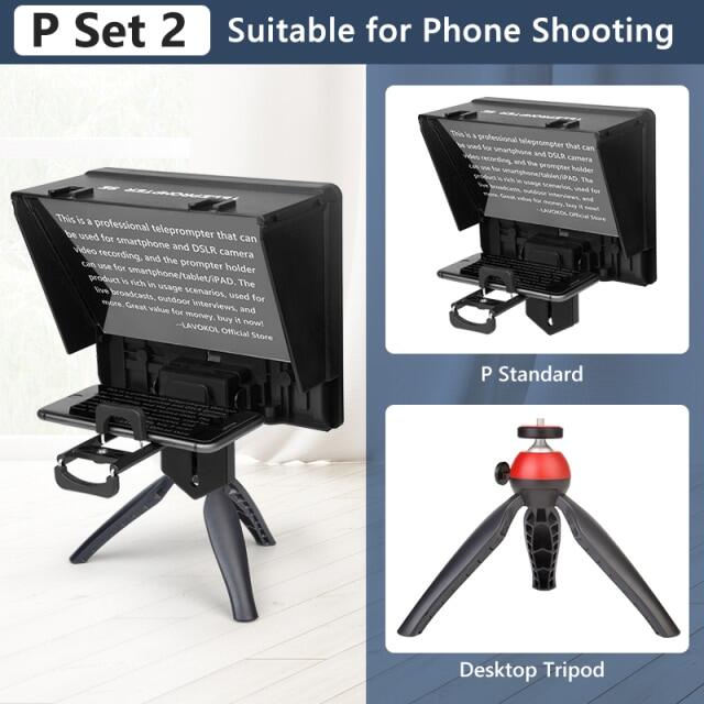 Professional Teleprompter For Smartphone DSLR Camera Record Phone
