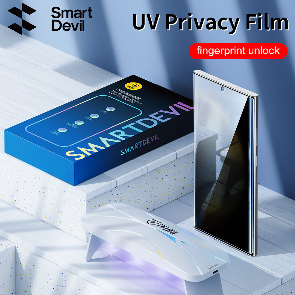 SmartDevil Privacy Screen Protector UV Soft Film For Samsung S23 Ultra S22 Ultra Screen Protector Soft Film Anti peeping Anti-Explosion