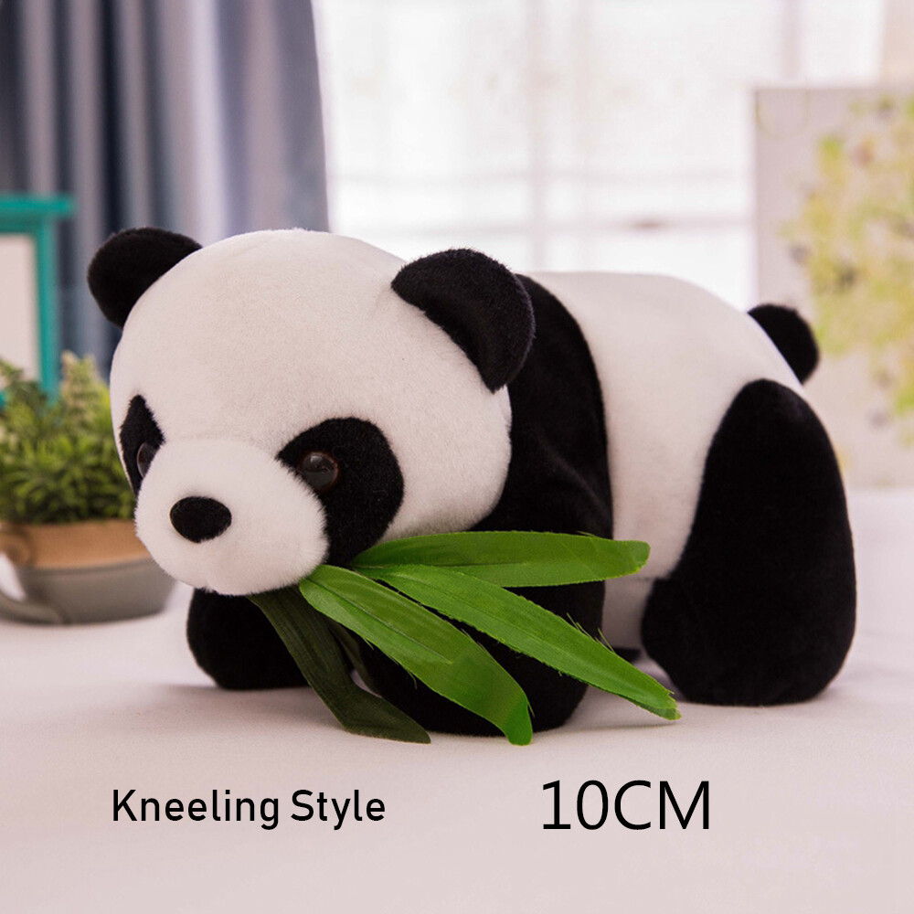 1 pc Soft Plush Cute Panda Toy 9~40cm Lovely Super Cute Stuffed Kid Animal Soft Plush Panda Birthday Christmas Baby Gifts Present Kneeling Sitting Panda Doll Toy