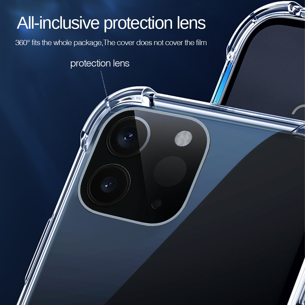 For iphone 12 pro max Clear  Shockproof Case For iphone 12 Pro Max 12pro 12max 12 Mini  Silicone TPU Soft protector Back Cover