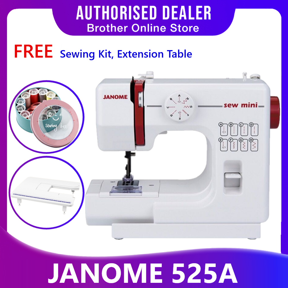 Janome Mini Sewing Machine 525A / Mini Mesin Jahit / Portarble Sewing