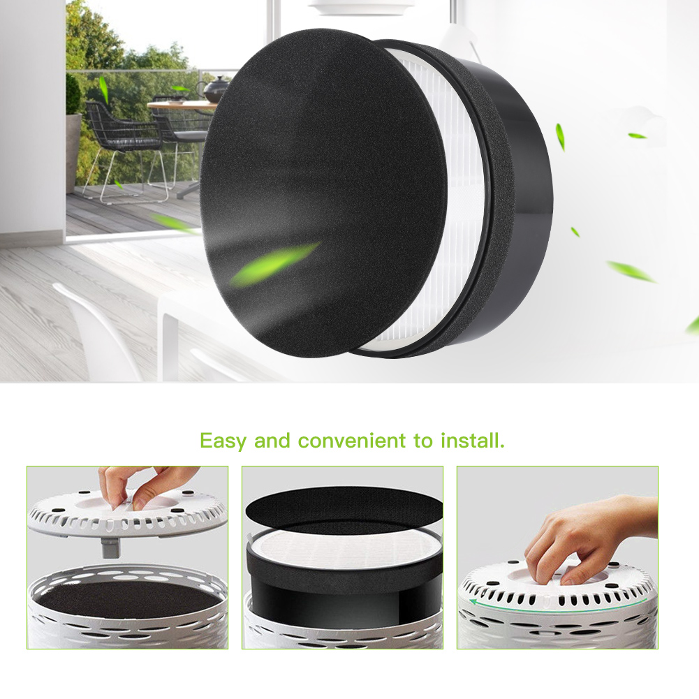 Durable HEPA Activated Carbon Filter Tool, Air Purifier, for Home Easy to Install Levoit Lv-H132 Replacement High Efficient