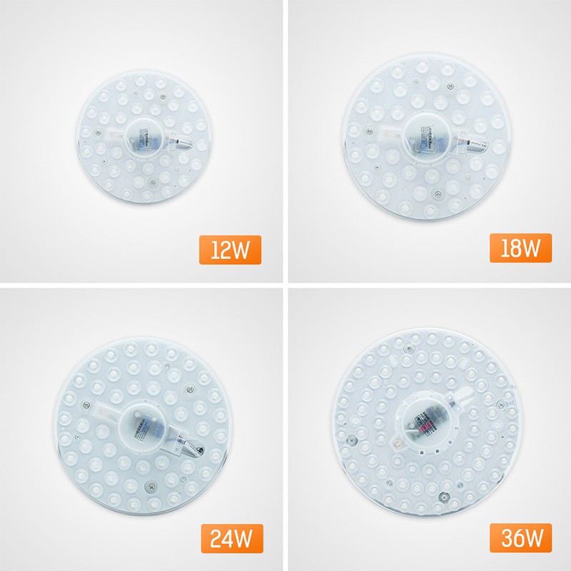 Đèn LED Dạng Bảng 12W 18W 24W 36W Đèn Mô-đun SMD 2835 Đèn Trần LED Tròn 220V Tiết Kiệm Năng Lượng Đèn Dạng Bảng Đèn Tường Trong Nhà Đèn Chiếu Sáng