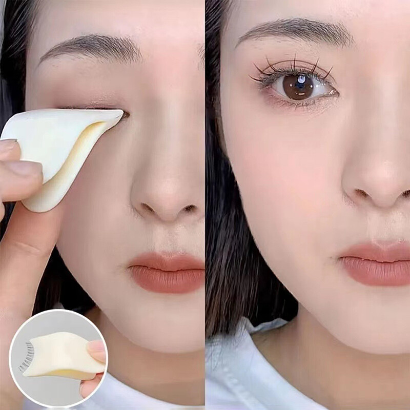 BEAUTYBIGBANG False Eyelash Aid Beauty Tool Plastic Eyelash Curler Paste False Eyelash Artifact