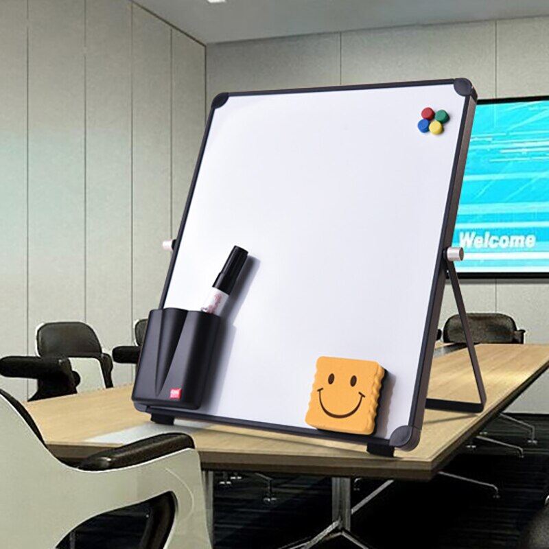Erasable White Board Kit Desktop Whiteboard With Whiteboard Marker Particles