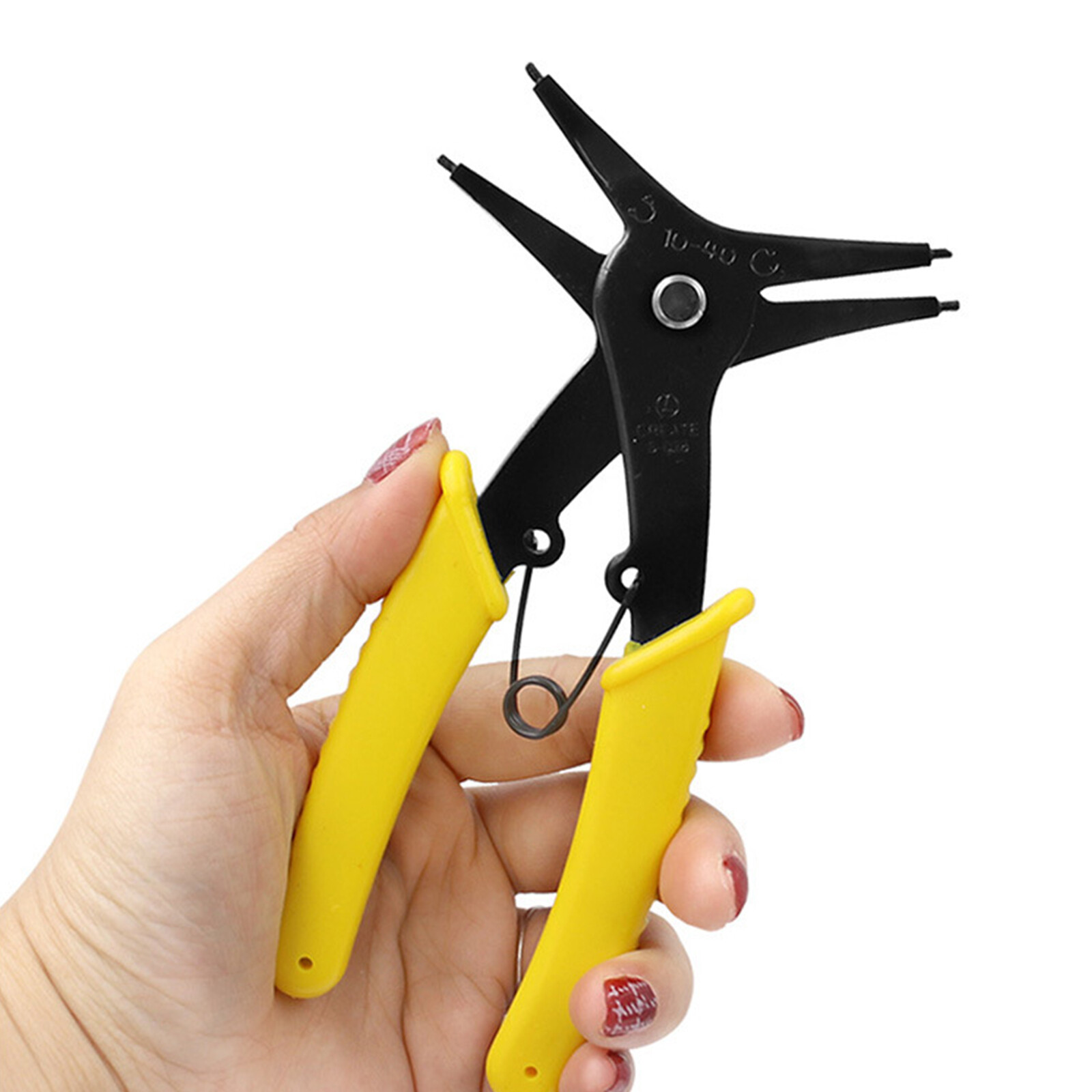 Two in one Circlip Pliers Removing Reassembling Tools Snap Ring Pliers for Internal and External Snap Ring 1Pc