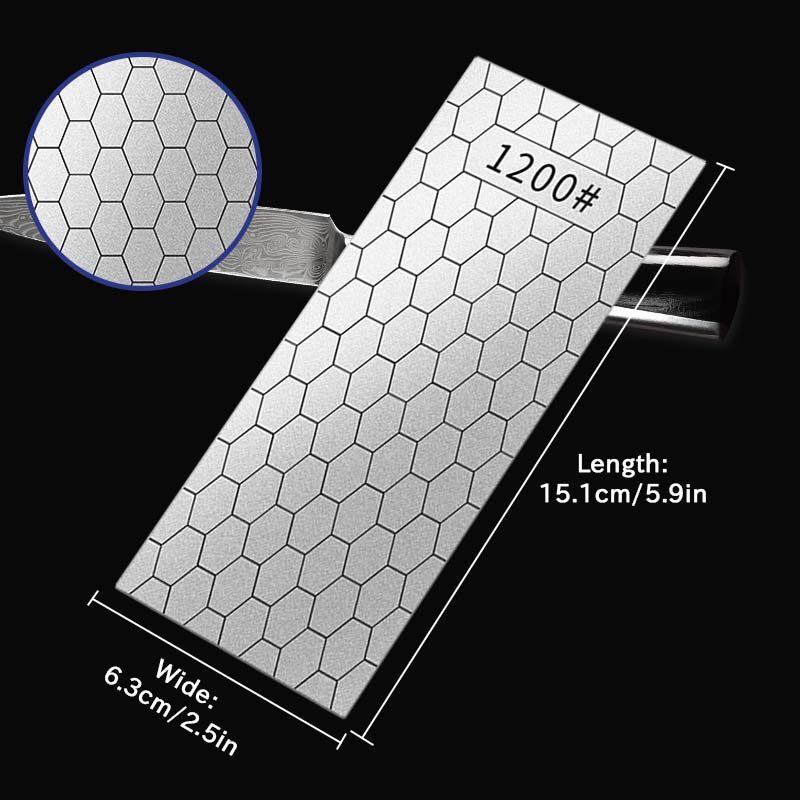 1Pc Professional Diamond Knife Sharpening Stone Grit Ultra-thin Honeycomb Surface Whetstone Grindstone Tool 400#600#1000#1200#