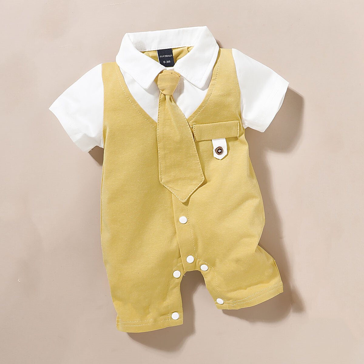 Mary's Newborn Baby Boy Gentleman Outfits Suit Tie Shirt Pants Waistcoat Set Clothes