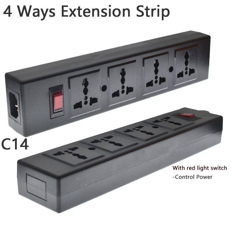 4 cách PDU ổ điện Nhiều lỗ ổ cắm đa năng mở rộng dải với bảo vệ quá tải 4 cổng cắm điện ổ cắm công tắc ngắt