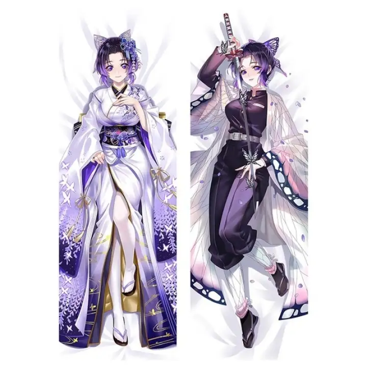 Demon Slayer Butterfly Ninja Manga Dakimakura Kochou Shinobu Hugging Body Anime Girls Love Pillow Case Cushion Cover Otaku Gift Lazada Singapore