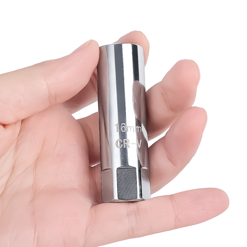 Universal Spark Plug Sleeve Wrench 3/8" Socket 12-Point Angle Thin Wall Spark Plug Car Removal Tools 14mm 16mm CR-V
