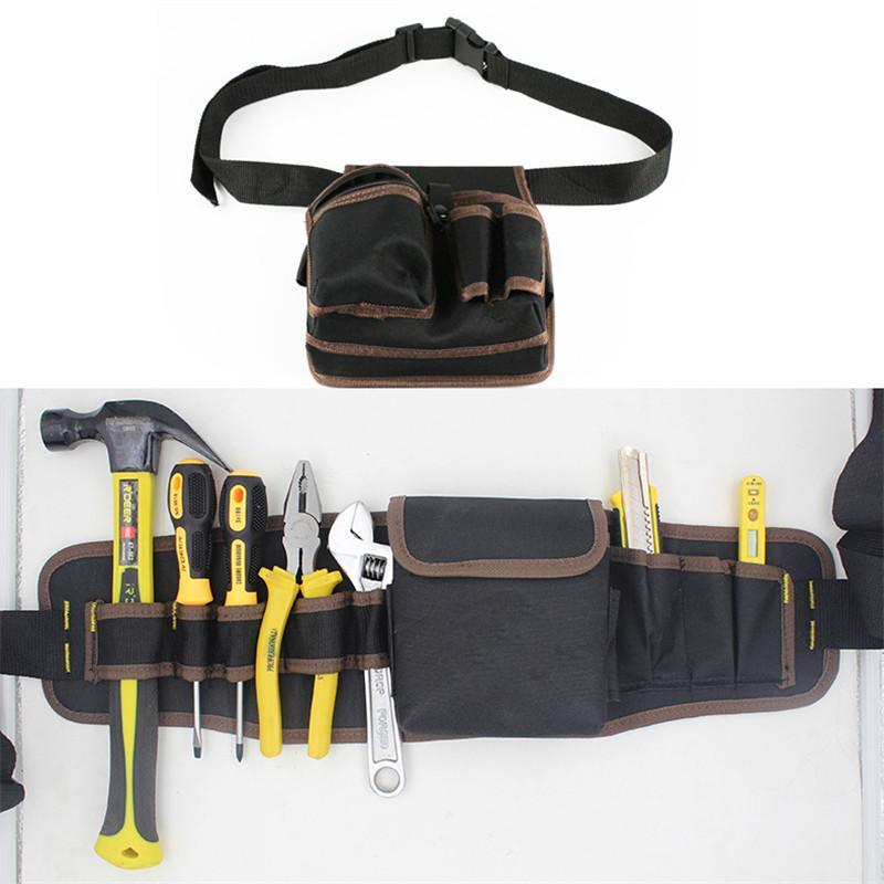 Manooby Tool Pouch Electrician Pouch Tool Bag Waist Pack Storage Bag Pocket Hardware Tool Kit