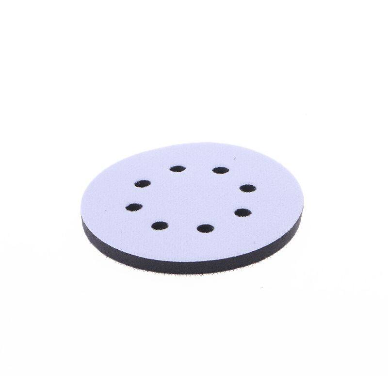 Miếng Đệm Xốp Mềm 8 Lỗ 5 Inch Cho Miếng Chà Nhám Đĩa Chà Nhám Móc & Vòng, Phụ Kiện Dụng Cụ Điện Đánh Bóng Bề Mặt Không Đồng Đều