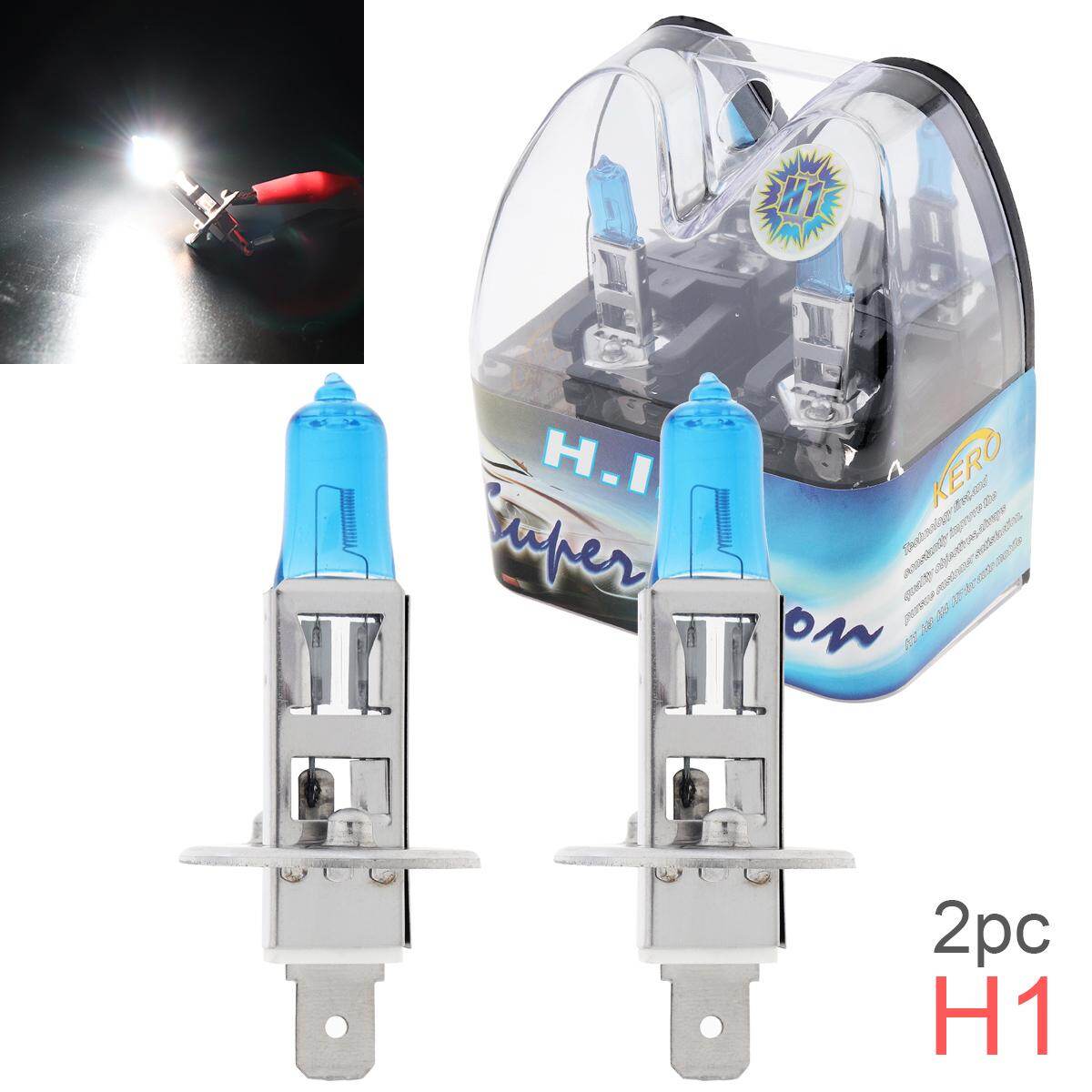 2pc H1 Xenon Warm White 55w Halogen Headlight Super Bulbs Hid 12V Led Side light Lamp