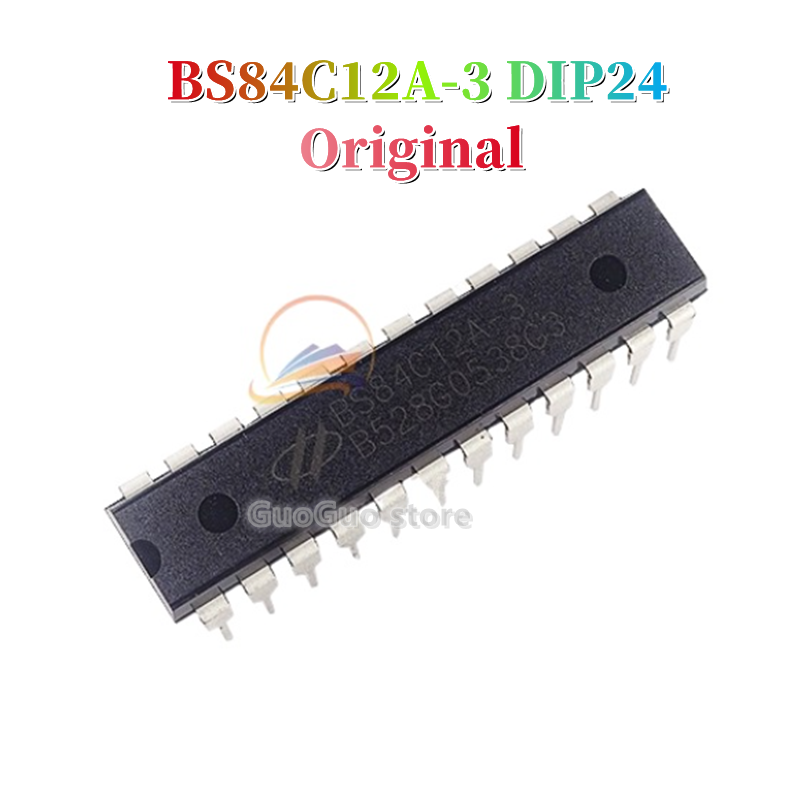 1pcs original bs84c12a-3 dip-24 bs84c12a dip24 a/d touch button microcontroller new original