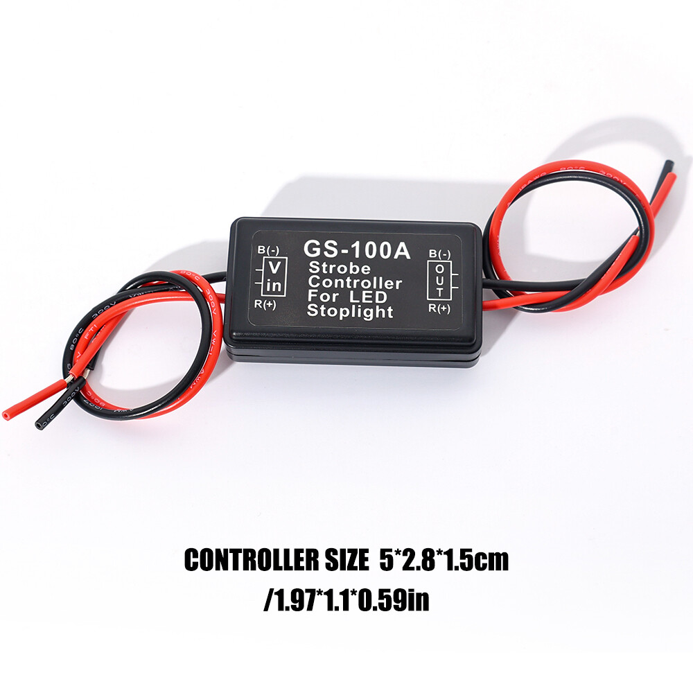 Phổ 12-24V Bộ điều khiển đèn nhấp nháy đèn phanh xe ô tô mô-đun cục chớp cho các loại xe xe máy tự động LED đèn tín hiệu dừng Thắng