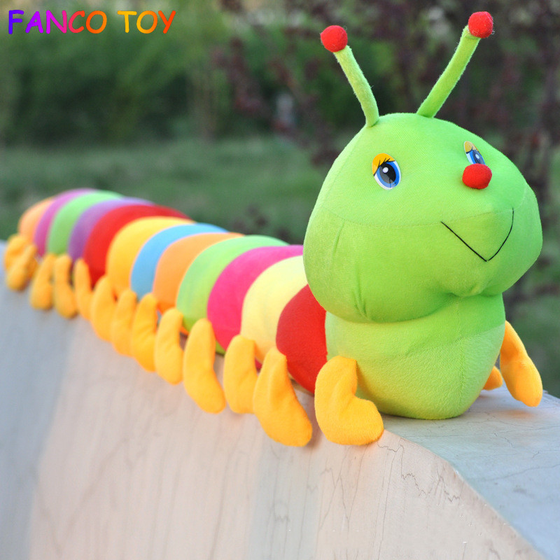 Plush Worm 50CM Colorful Long Cognitive Plush Worm Stuffed Doll Toys Soft Worm Cushion  Educational Gift For Birthday Kids Lazada Philippines