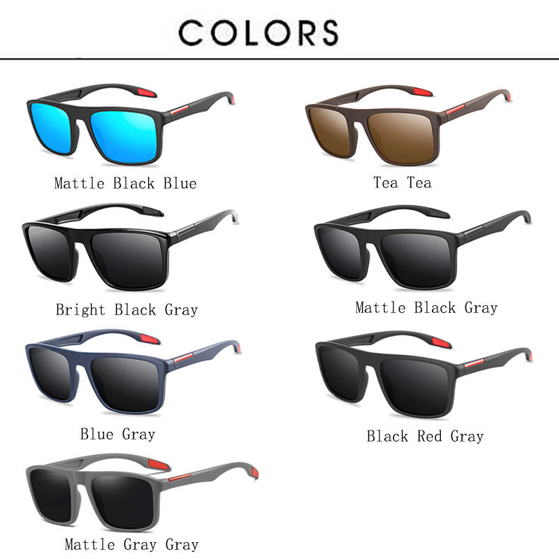 Fashion Polarized Sunglasses for Men Fishing Driving Square Shades for Women