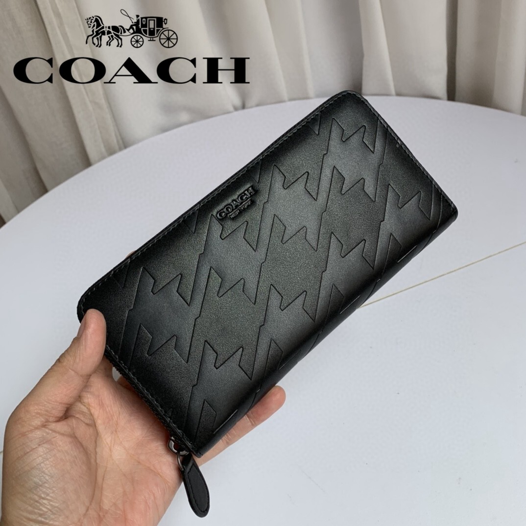 coach long wallet mens