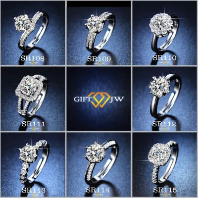 Pos dari KL-Jewelry SR108 Cincin SILVER PLATED Boleh Laras/S925 Silver Rings Adjustable Women Ring/Cincin Perempuan Perak